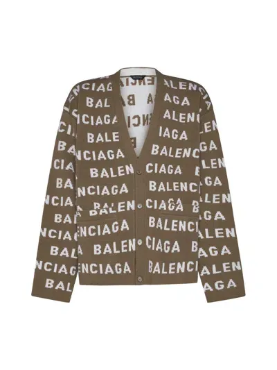 Balenciaga Cardigan In Cream