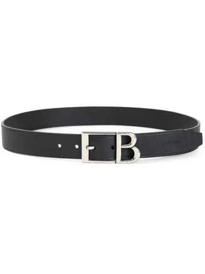 Balenciaga Classic B Belt In Black