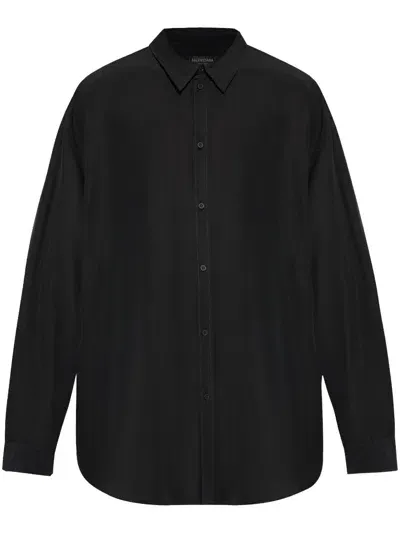 Balenciaga Loose-fit Shirt In Black