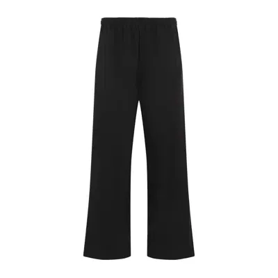 Balenciaga Medium Fit Tracksuit Pants In Black