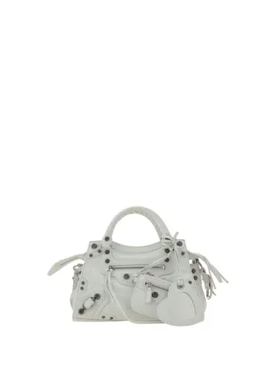 Balenciaga Neo Le Cagole Shoulder Bag In White