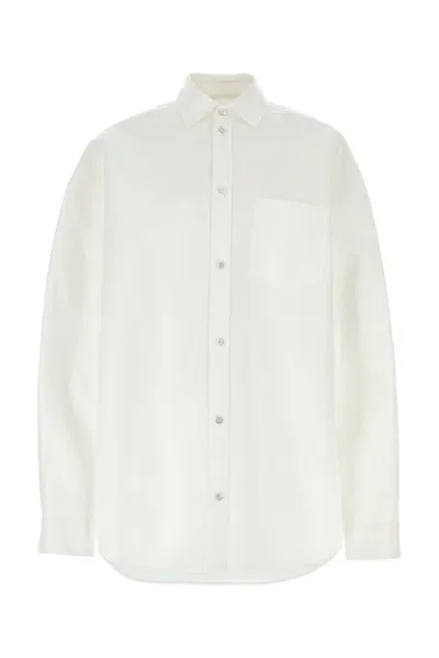 Balenciaga Outerwear Shirt-xs Nd  Female In White