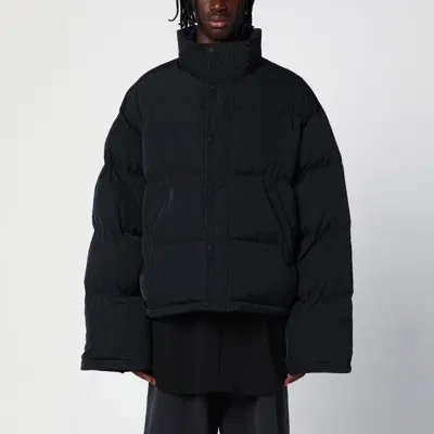 Balenciaga Puffer Loop Sports Icon Reversible Black/blue Down Jacket