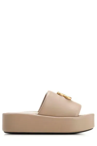 Balenciaga Women's Rise Sandals In Beige