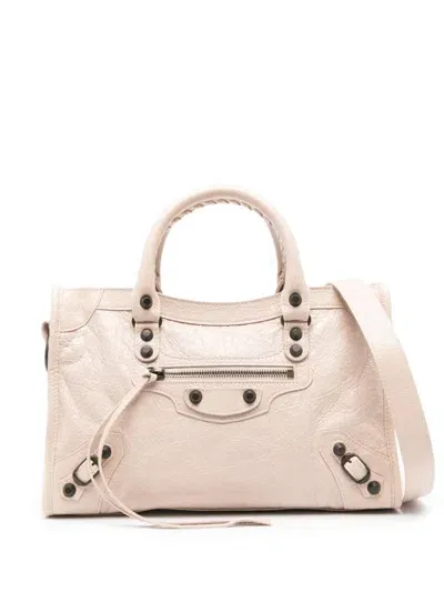 Balenciaga Small Le City Shoulder Bag In Almond