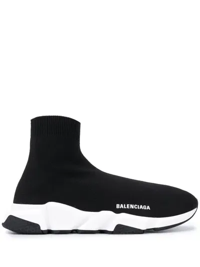 Balenciaga Speed Sneakers In Black