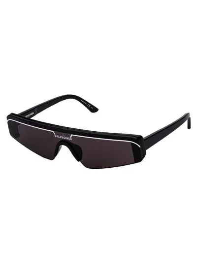 Balenciaga Sunglasses In 001 Black Black Grey