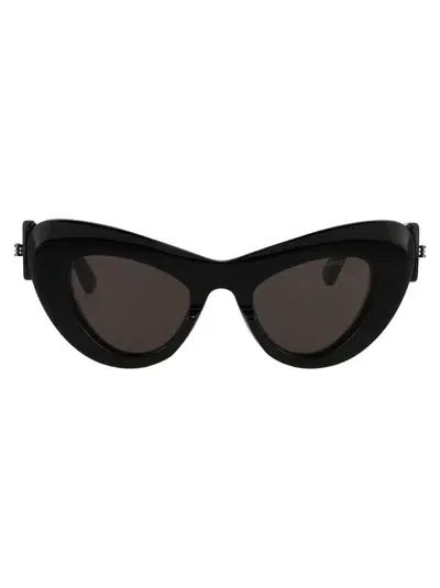 Balenciaga Bb0204s Black Sunglasses In 001 Black Black Grey