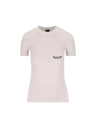 Balenciaga T-shirt And Polo In Off White/black