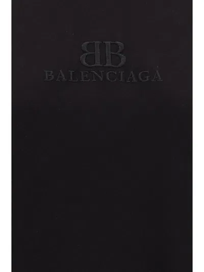 Balenciaga T-shirts In Washed Black/wsh Blk