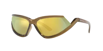 Balenciaga Unisex Sunglass Bb0289s In Yellow