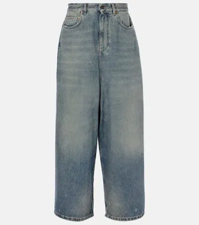 Balenciaga Wide-leg Jeans In Blue