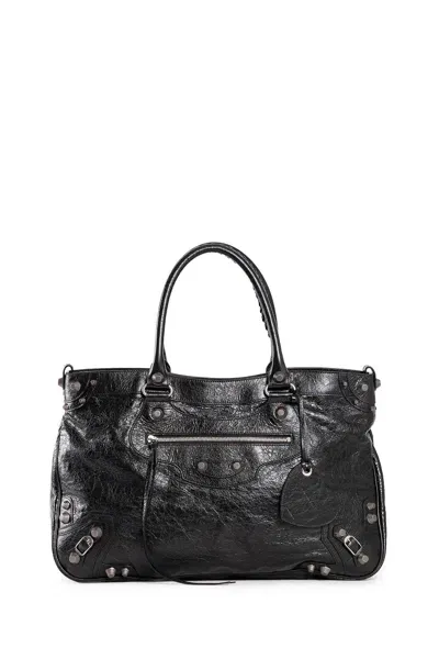 Balenciaga Woman Black Tote Bags