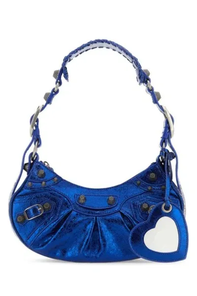 Balenciaga Le Cagole Xs Shoulder Bag In Blue