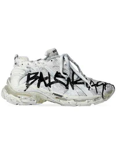 Balenciaga Women's Runner Sneaker In Whiteblck