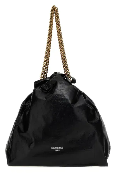 Balenciaga Women 'tote Crush Media' Shoulder Bag In Black