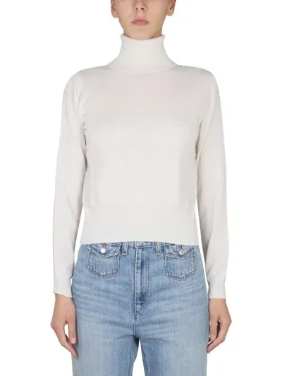 Ballantyne Cashmere Turtleneck In White