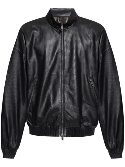 Bally Adrien Brody Leather Jacket In Black