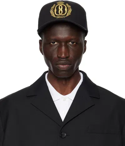 Bally Black Emblem Baseball Cap