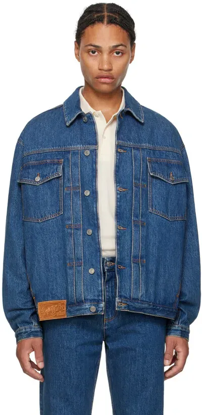 Bally Cotton Denim Jacket In Denim 50