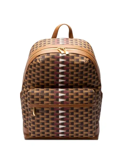 Bally `bord Trekk Monogram` Backpack In Multicolor