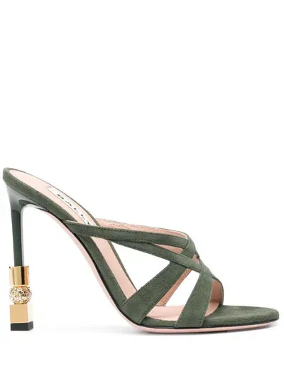 Bally 115mm High-heel Mule In Kaki