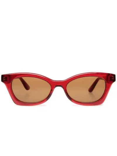 Bally Dieter Sunglasses In Red