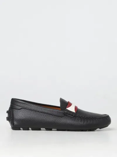 Bally Perthy Leather Loafers In Schwarz