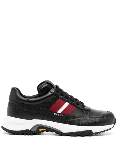 Bally Flick-ribbon Trainers In Black