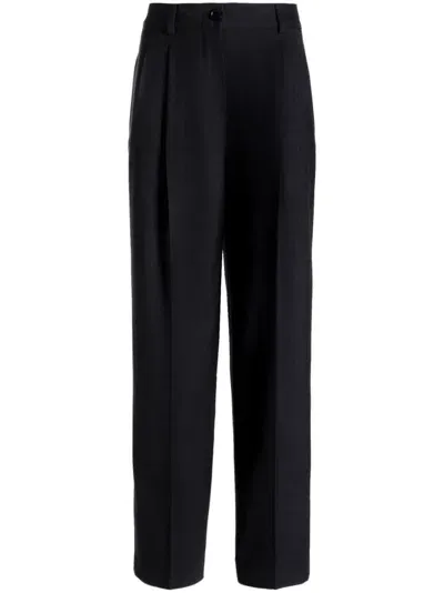 Bally Logo-appliqué Tailored Trousers In Black