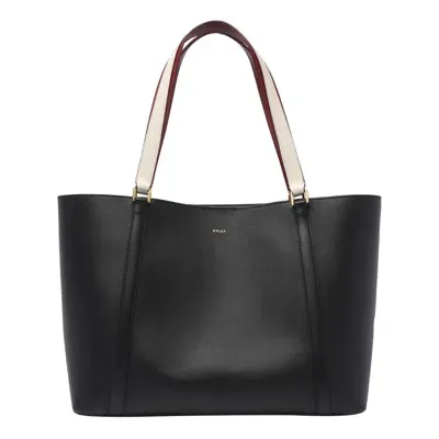 Bally Logo Printed Large Tote Bag In Black