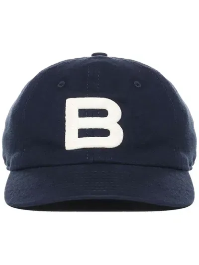 Bally Logo-embroidered Baseball Cap In Negro