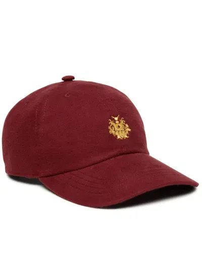 Bally Logo-embroidered Cap In Red