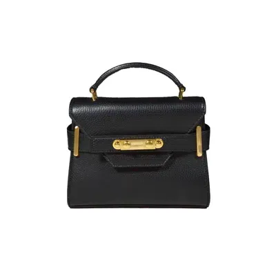 Bally Logo Engraved Tote Bag In Black