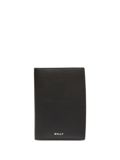 Bally Logo-stamp Leather Wallet In Black