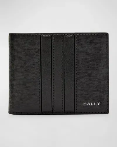 Bally Men's Mythos Leather Bifold Wallet In Black+pall