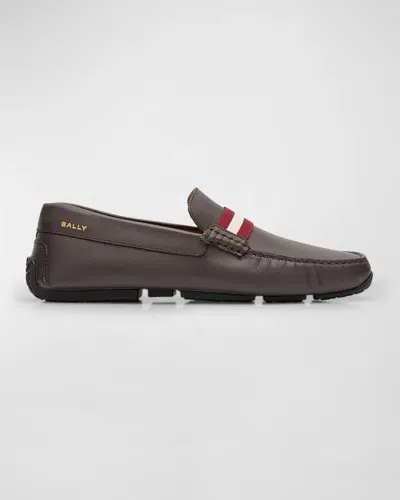 Bally Men's Perthy Leather Penny Loafers In Ebano 21