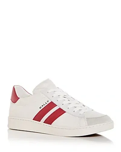 Bally Men's Low-top Leather Tennis Sneakers In White