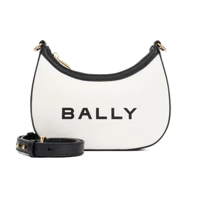 Bally Ellipse Bar Shoulder Handbag In Beige