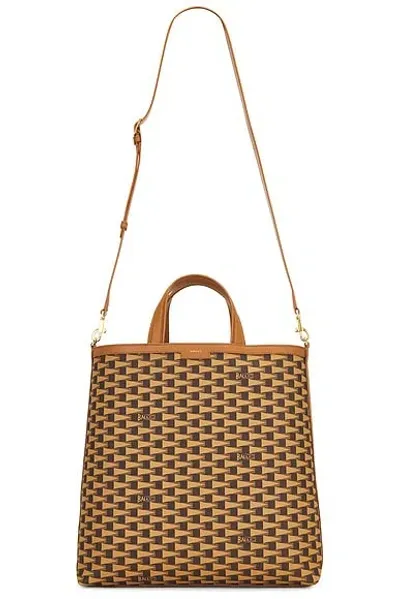 Bally Pennant Tote Bag In Multideserto & Oro