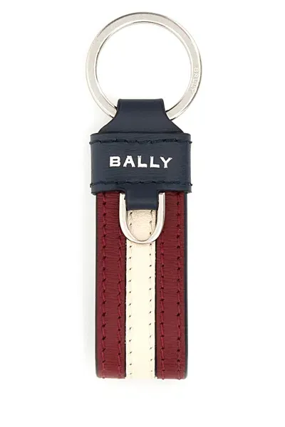 Bally Rbn_str Keyfob-tu Nd  Male In Burgundy