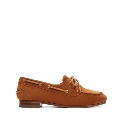 Bally Plume Leather Loafers In Brown