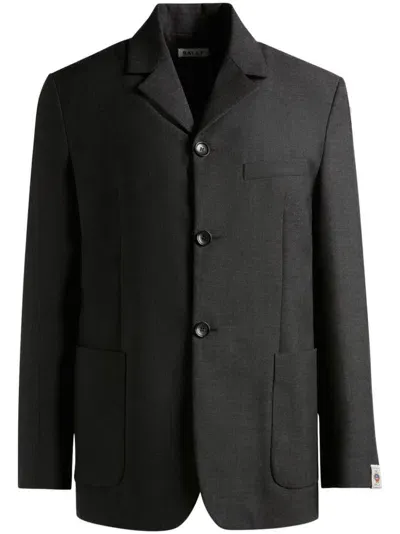 Bally Single-breasted Blazer In Grey