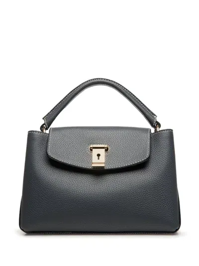 Bally Small Layka Leather Tote Bag In Blue