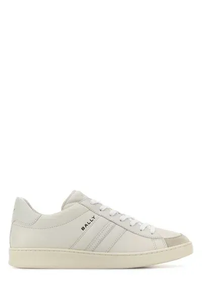 Bally Mylton Leather Sneakers In White