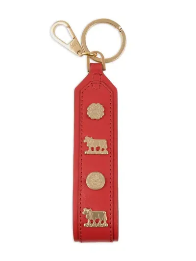 Bally Swissness Keychain In Red