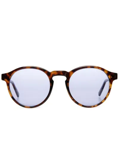 Bally Tinted-lenses Round-frame Sunglasses In Brown