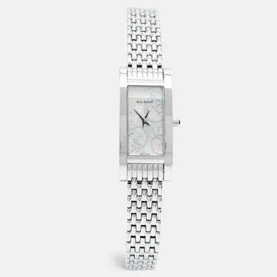 Pre-owned Balmain 2191 Women's Wristwatch 18 Mm In Silver