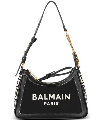 Balmain Army Shoulder Mng Bag In Black