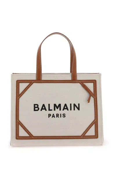 Balmain B-army 42 Tote Bag In Neutrals